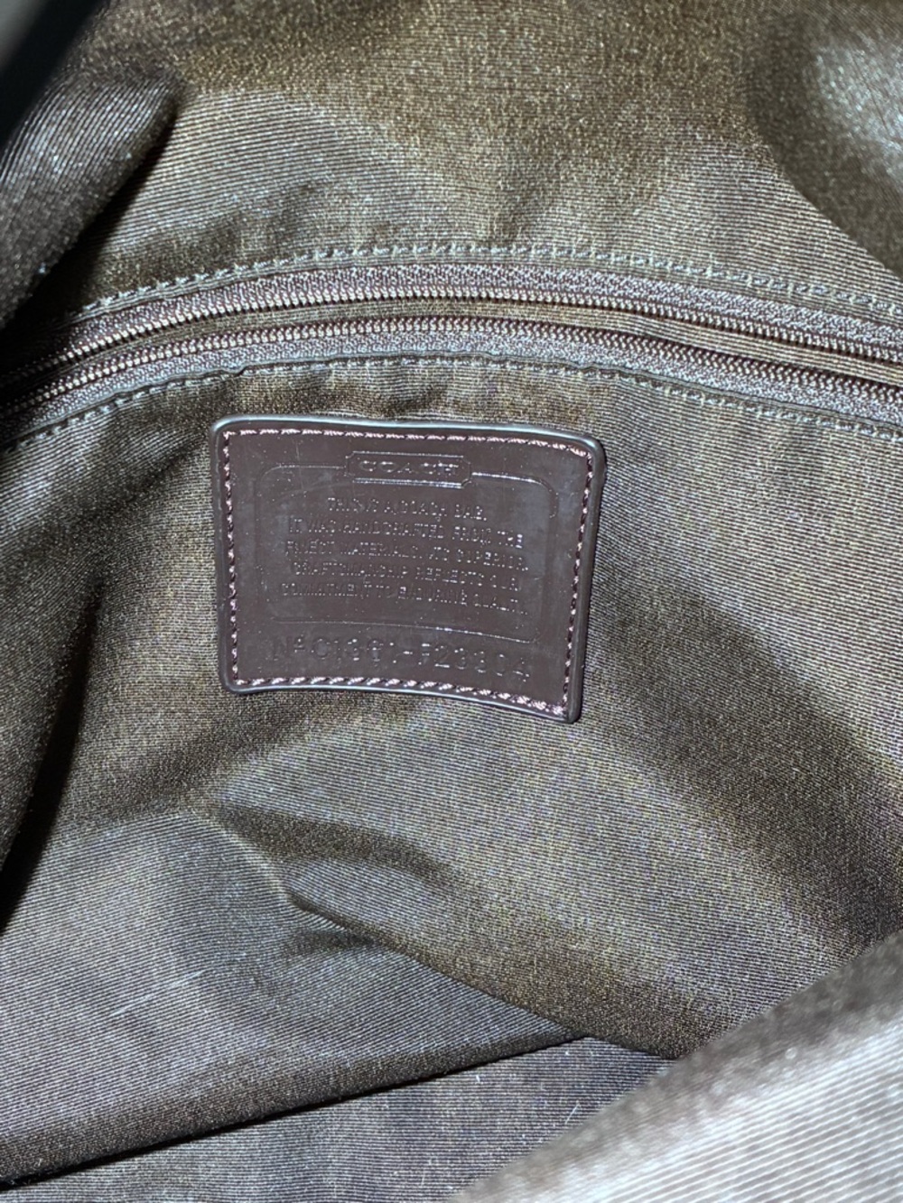 Coach Signature Canvas Tote in Brown and Tan - Picture 11 of 14